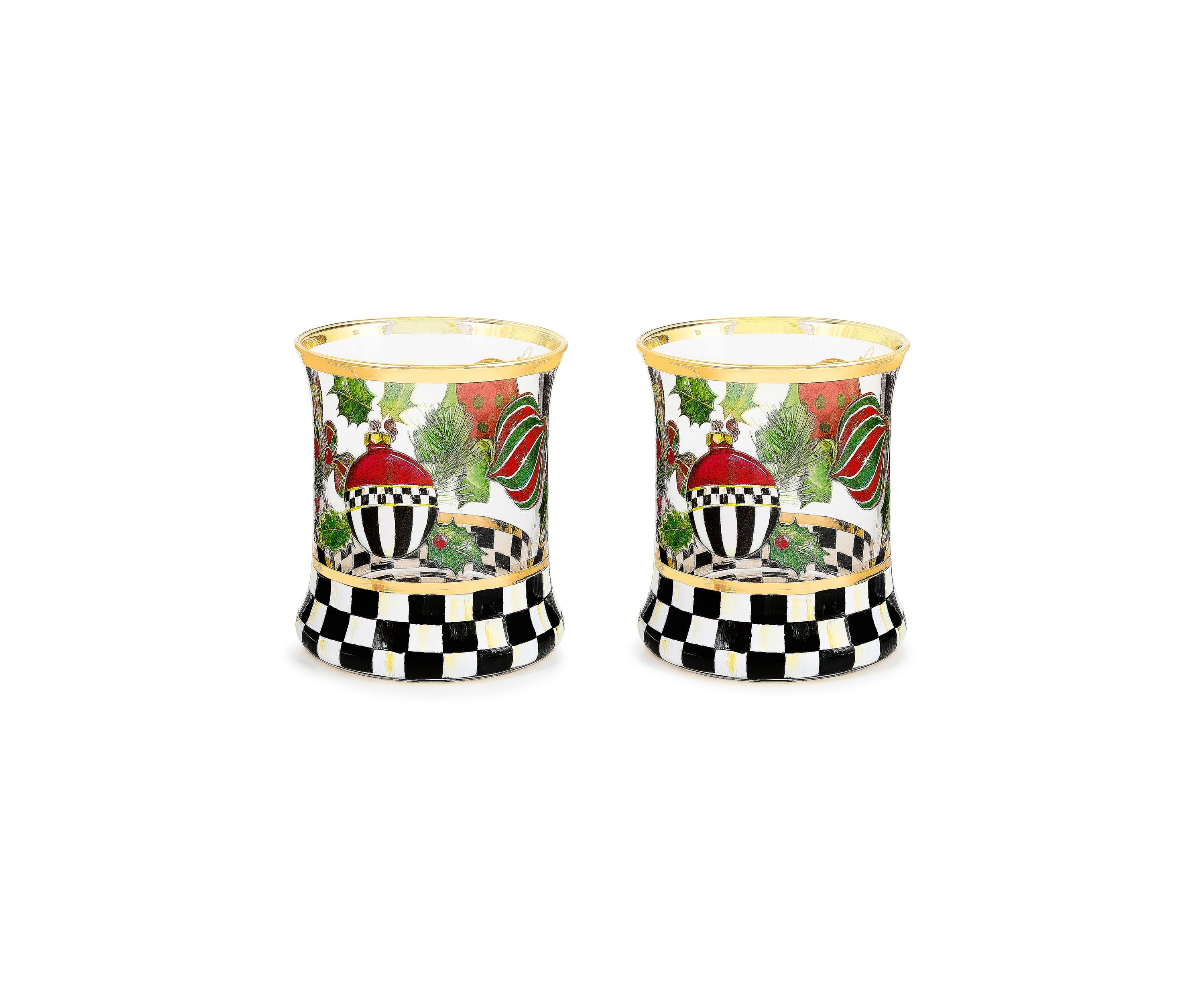 Deck the Halls Tumblers Set of 2