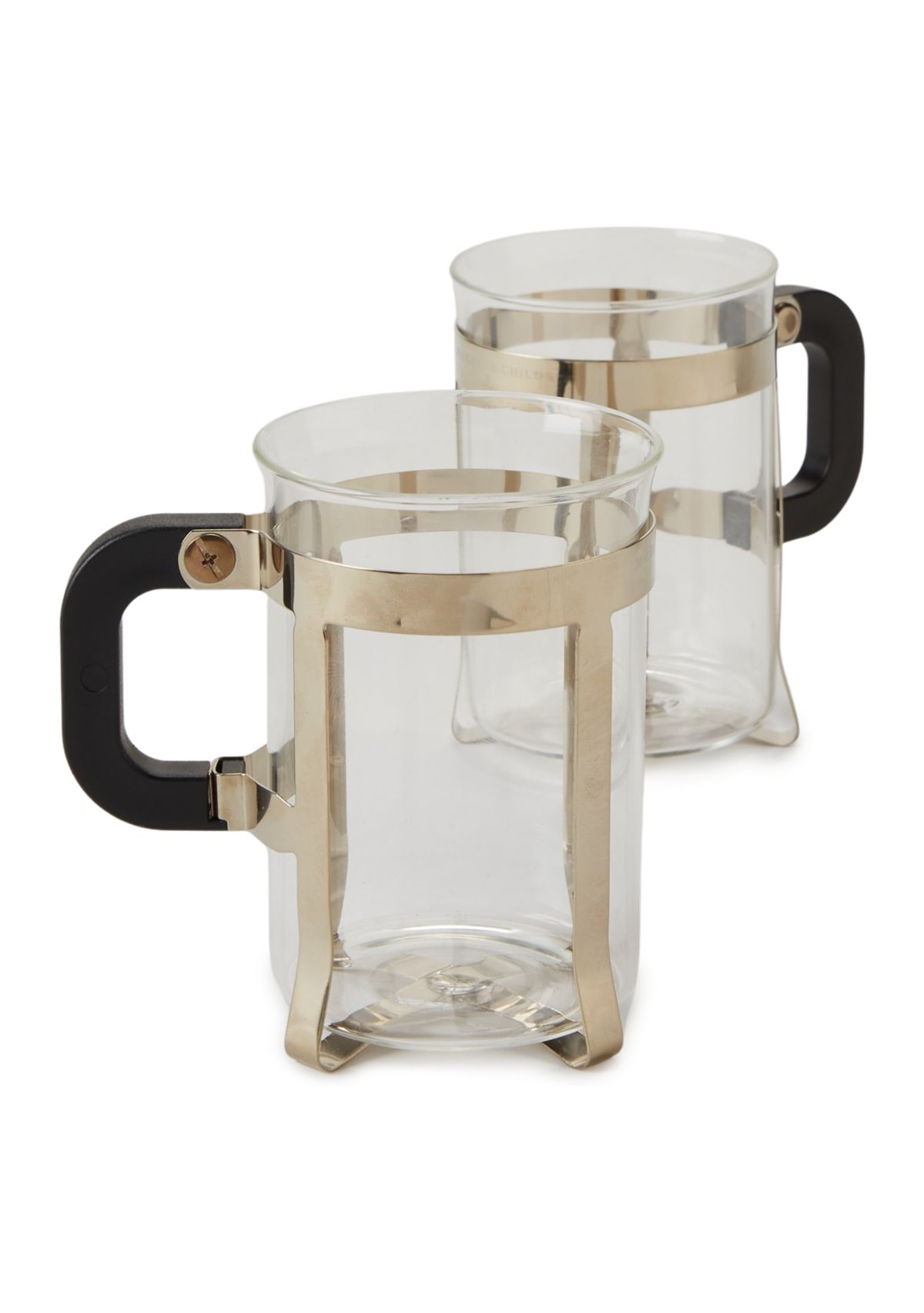 Set of 2 Glass Coffee Cups