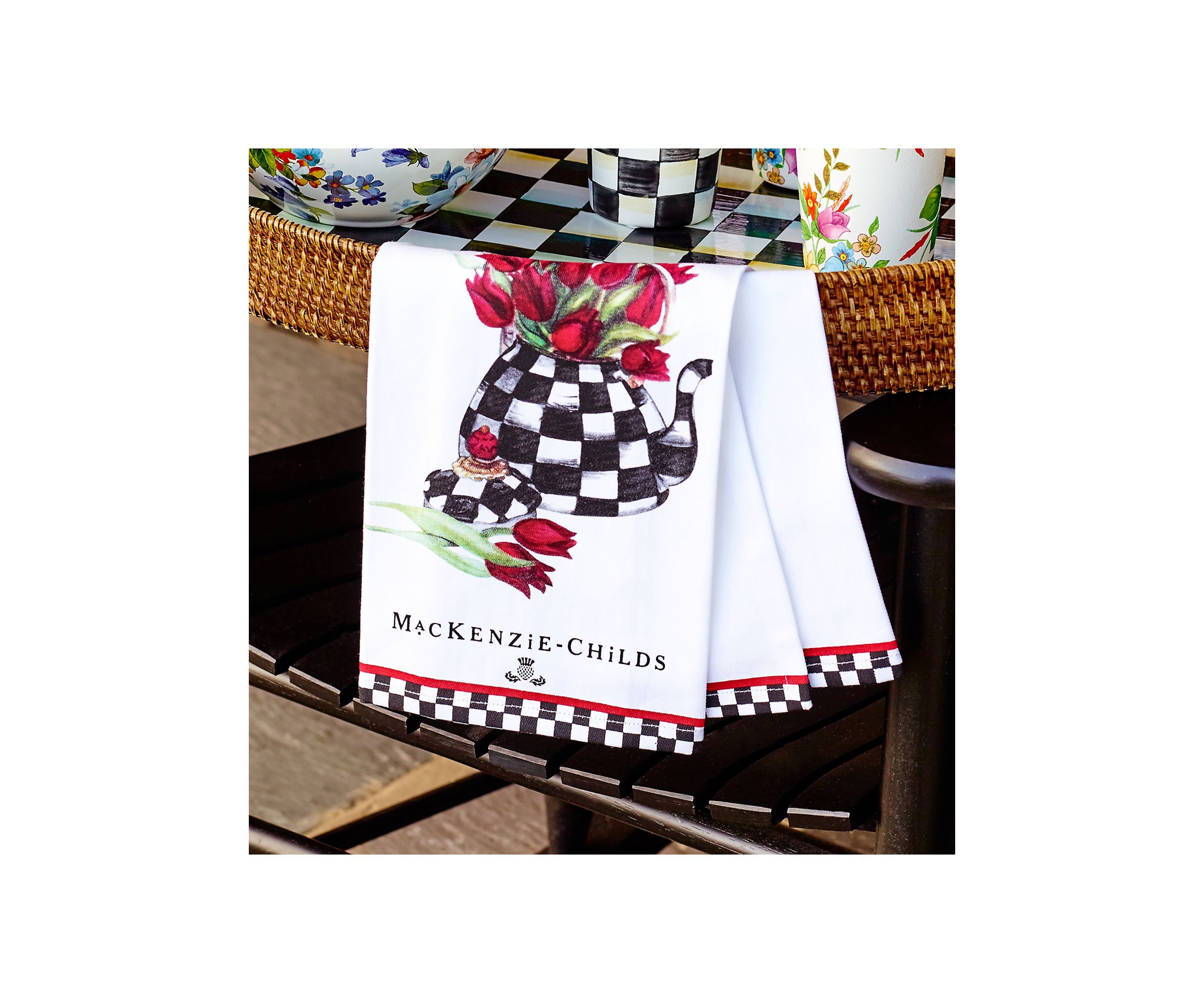 Tulip Tea Kettle Dish Towel