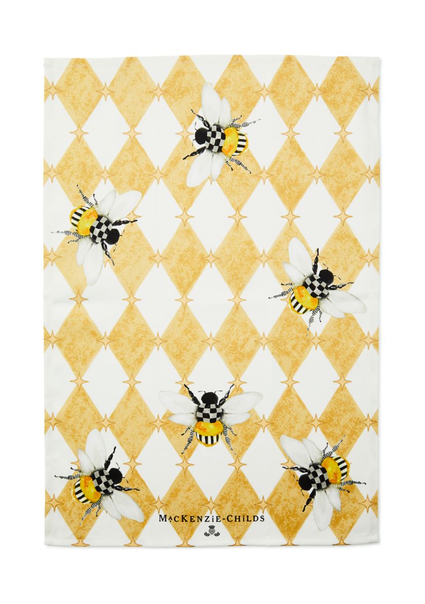 Honeycomb With Bees Dish Towel