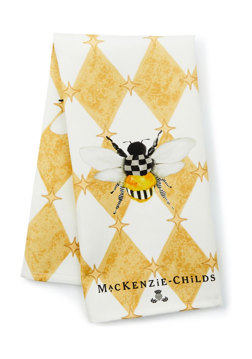 Honeycomb With Bees Dish Towel