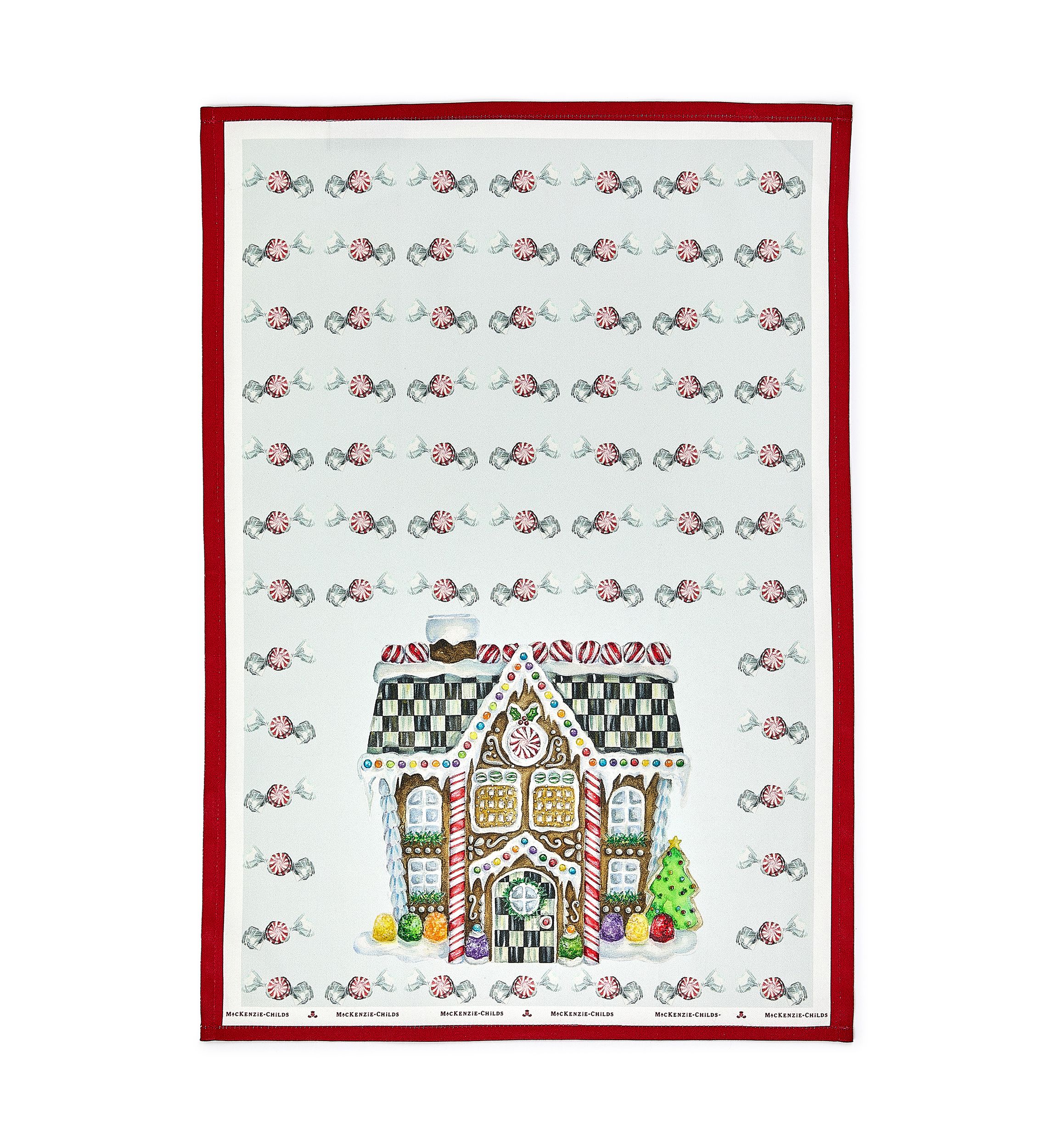 Gingerbread House Dish Towel 