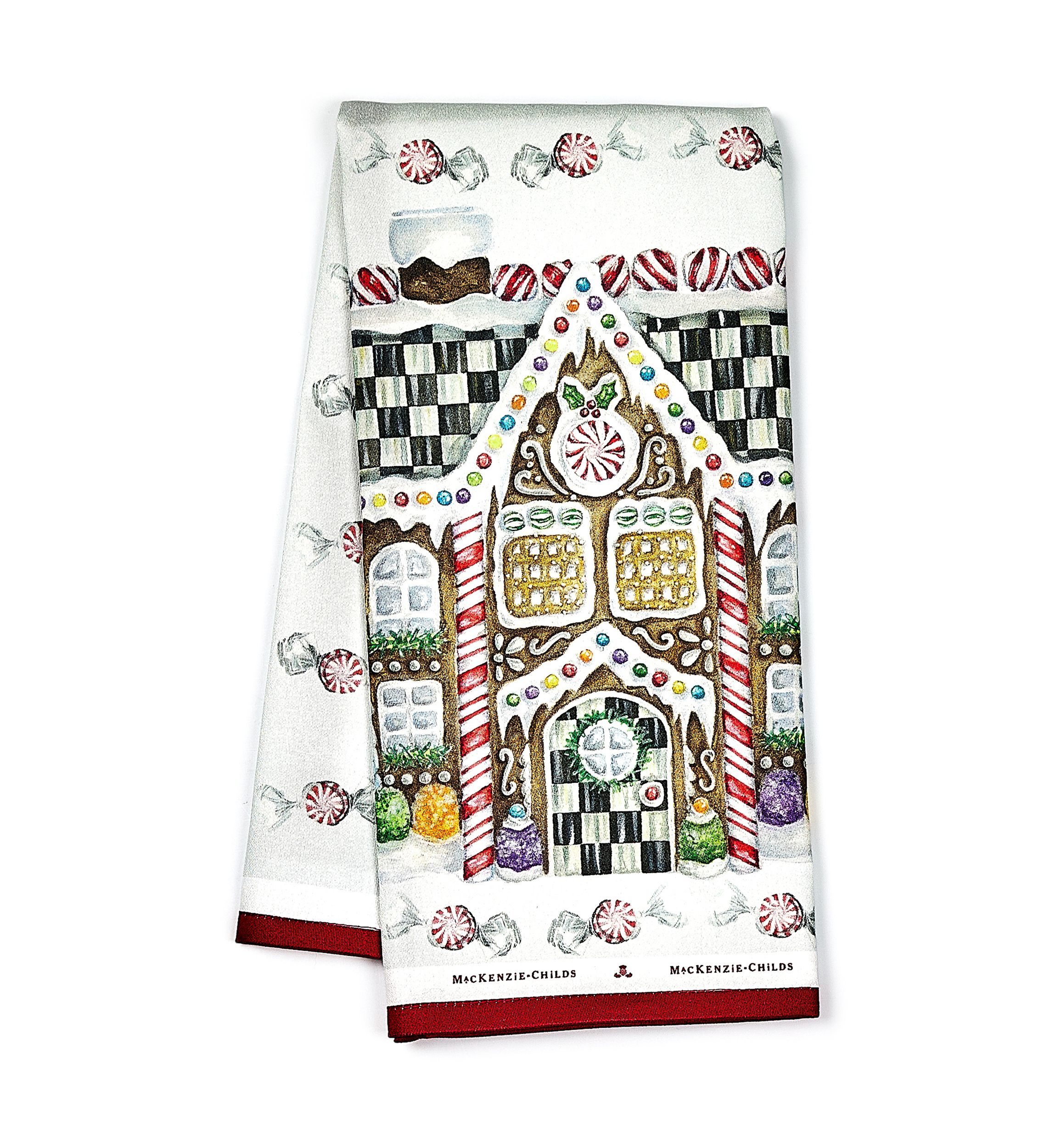 Gingerbread House Dish Towel 