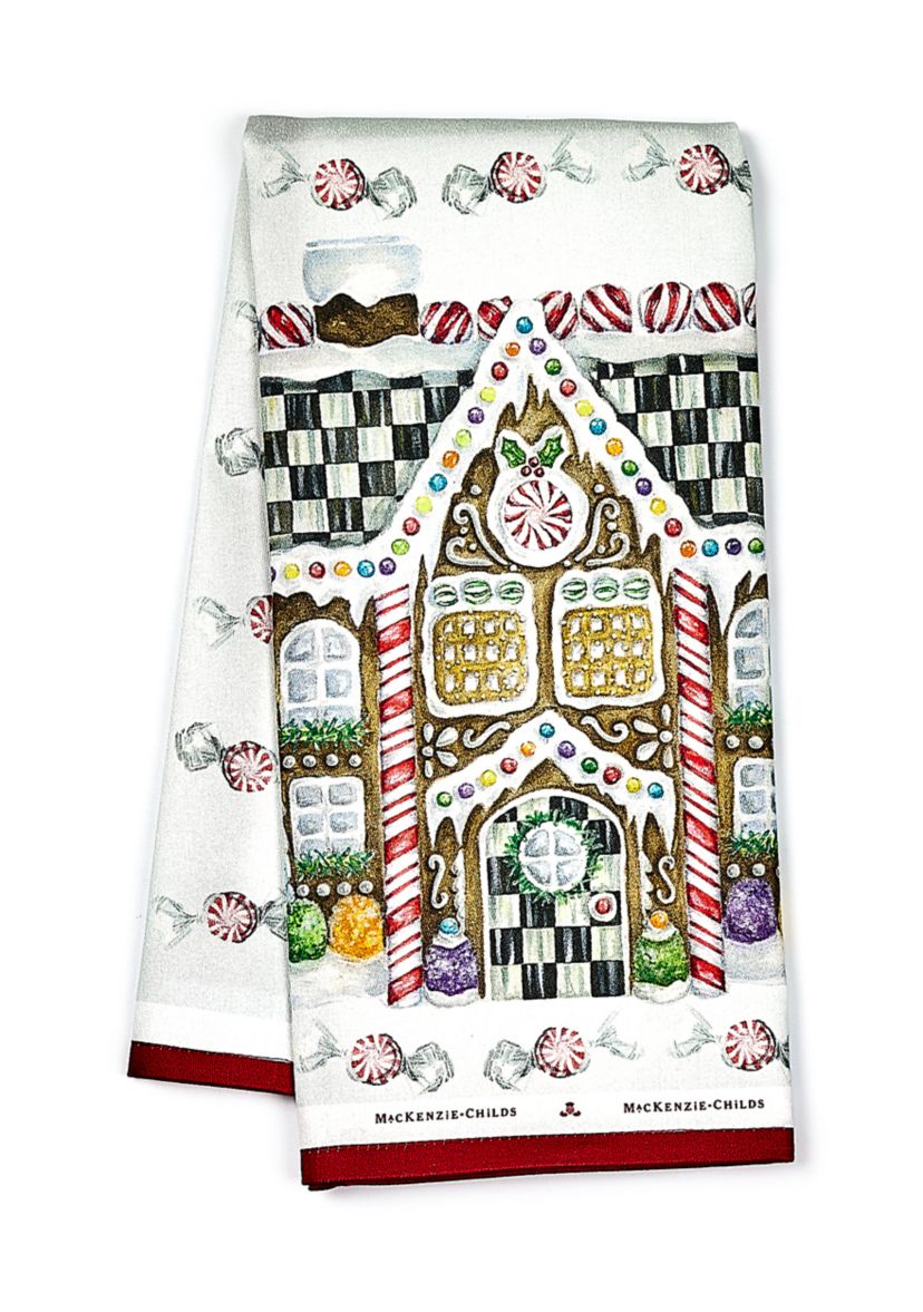 Gingerbread House Dish Towel 