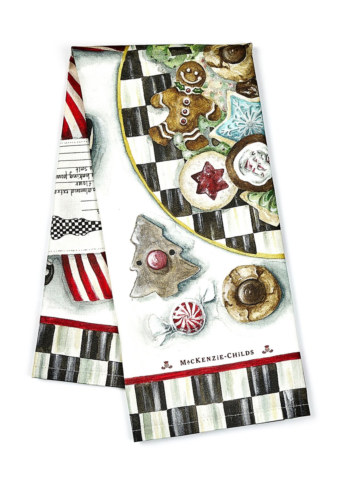 Christmas Cookie Recipe Dish Towel