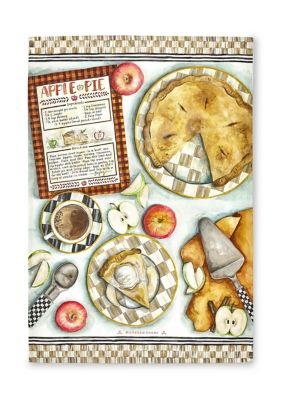 Apple Pie Recipe Dish Towel