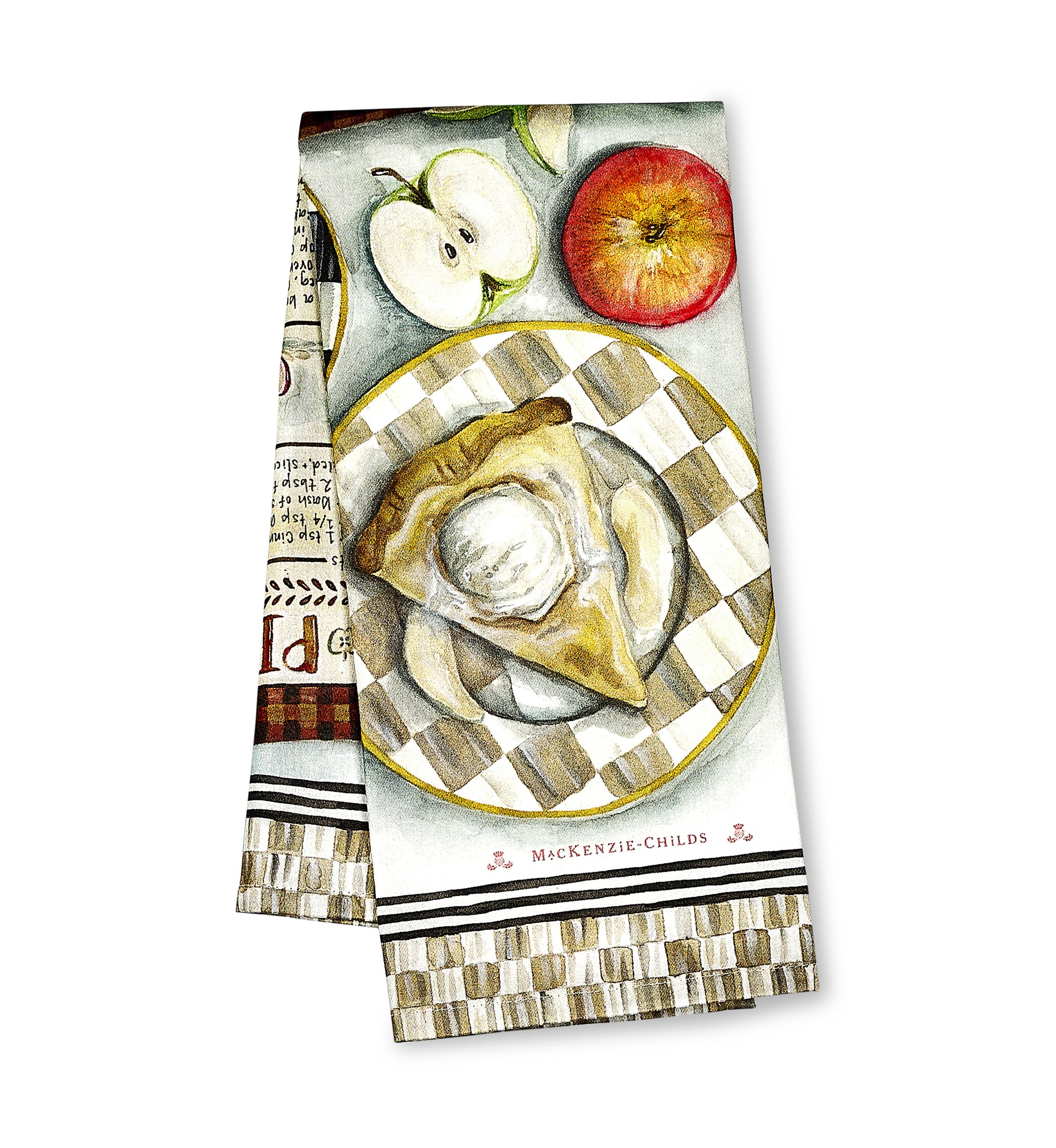 Apple Pie Recipe Dish Towel