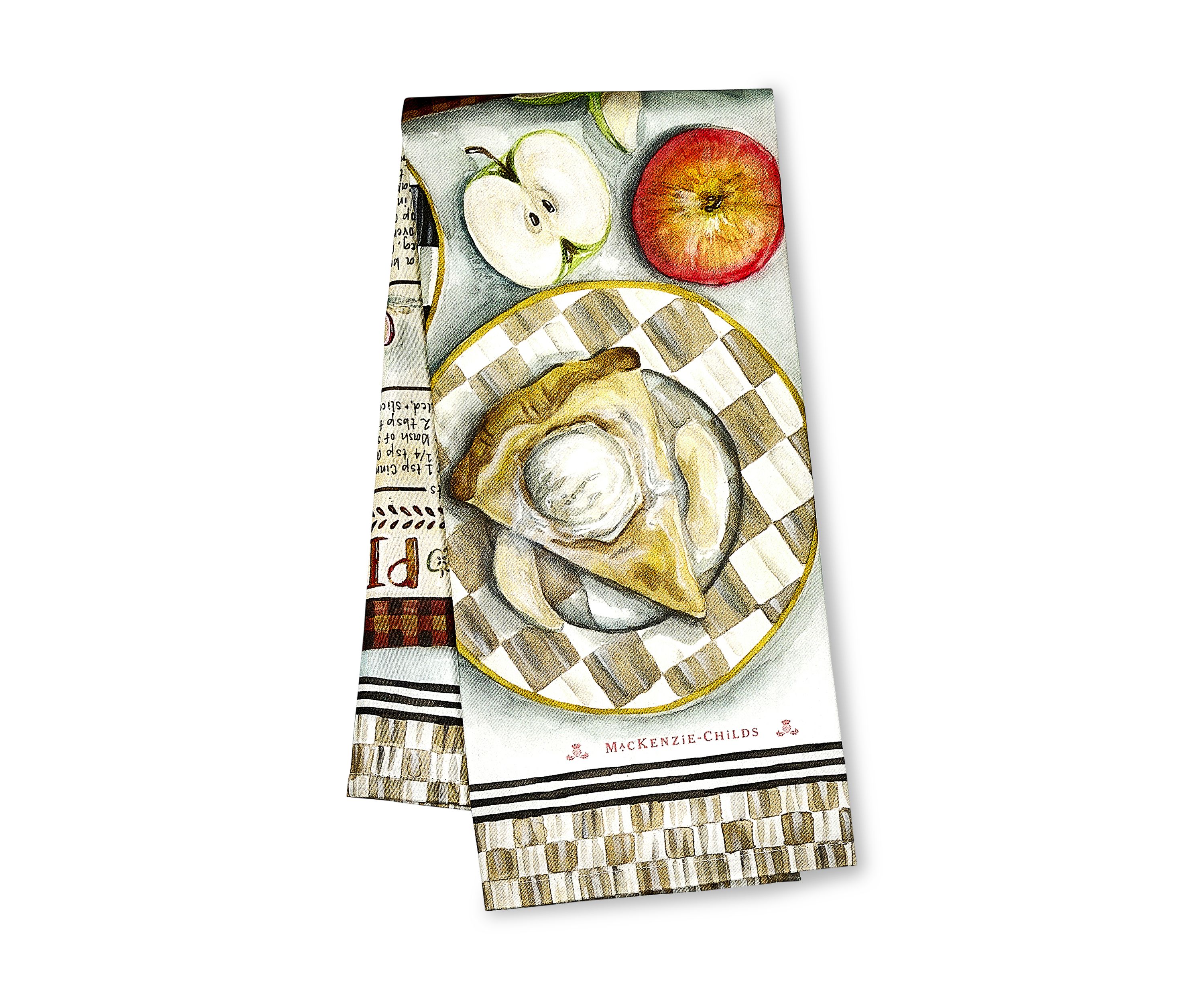 Apple Pie Recipe Dish Towel
