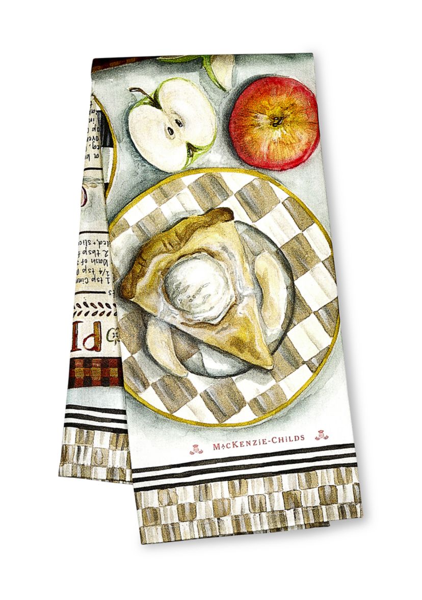Apple Pie Recipe Dish Towel