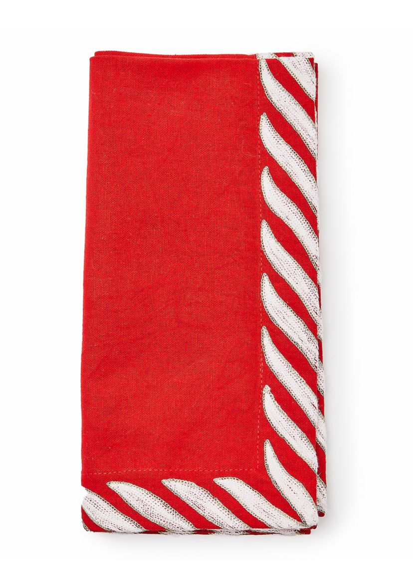 Peppermint Red Napkin