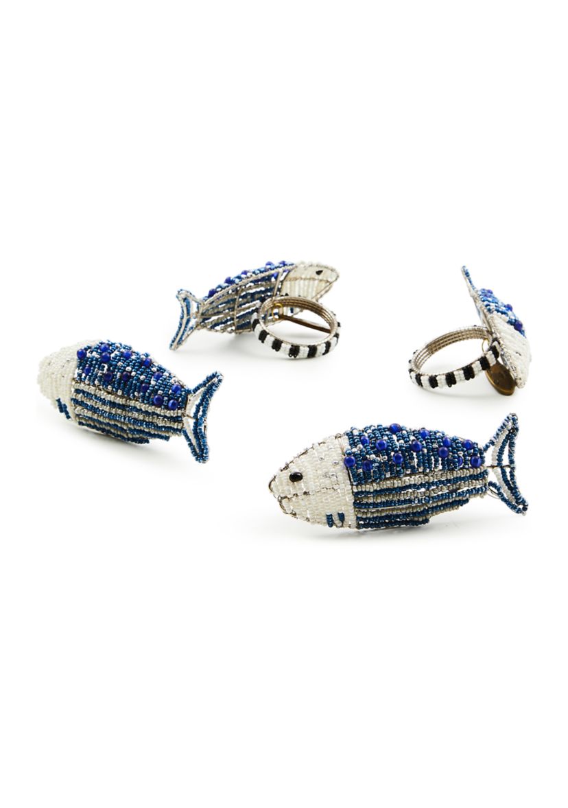 Go Fish Napkin Rings - Set of 4