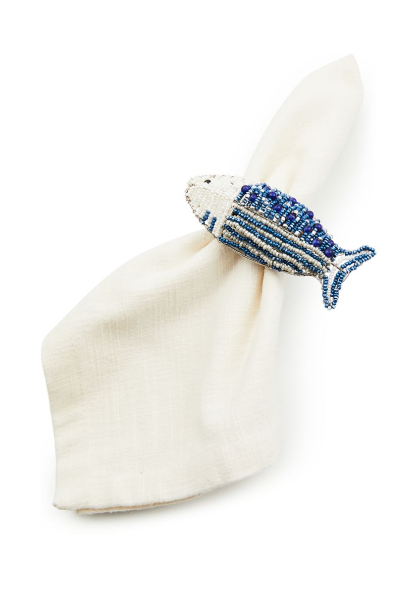 Go Fish Napkin Rings - Set of 4