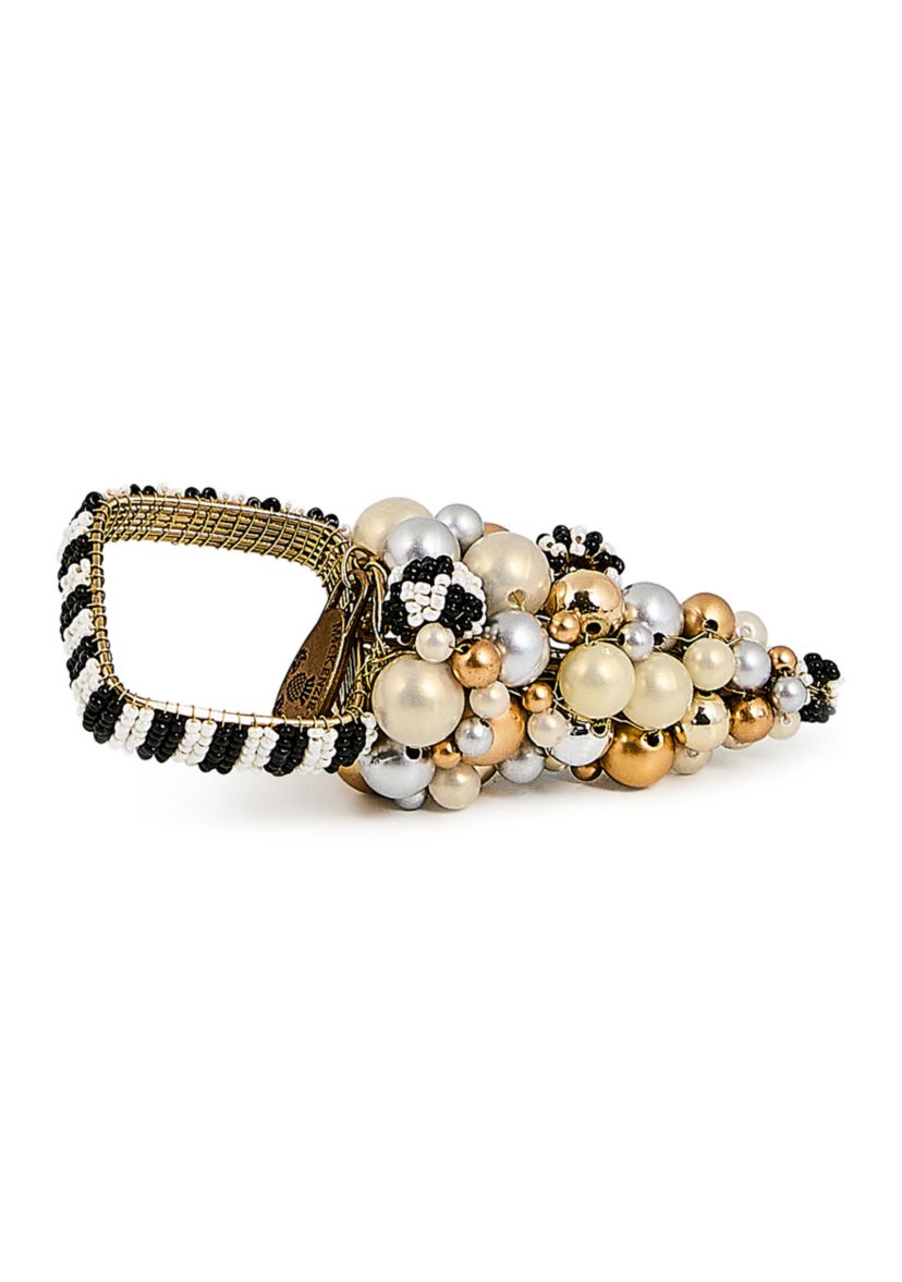 Glam Up Beaded Tree Napkin Rings Set of 4