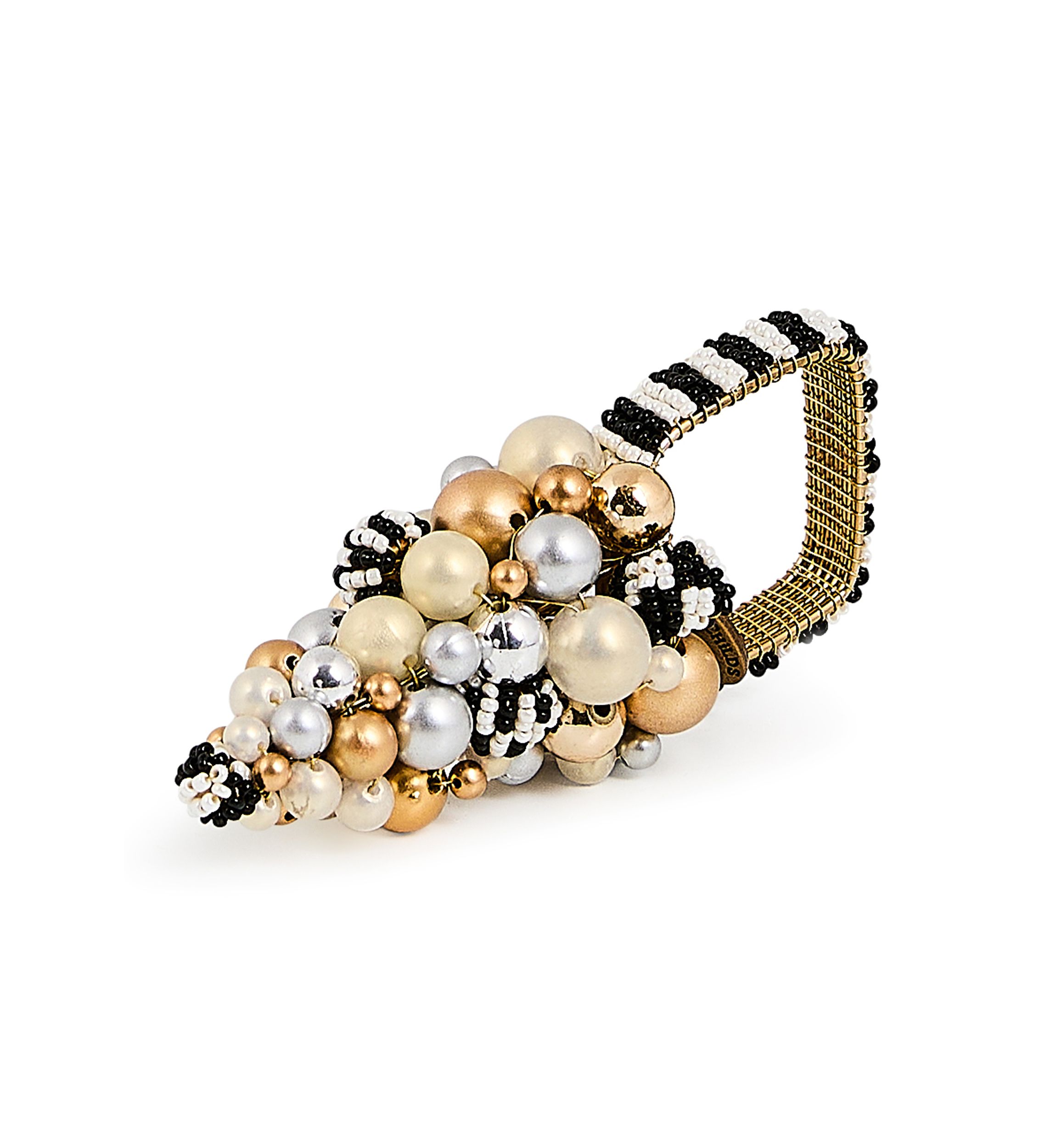 Glam Up Beaded Tree Napkin Rings Set of 4
