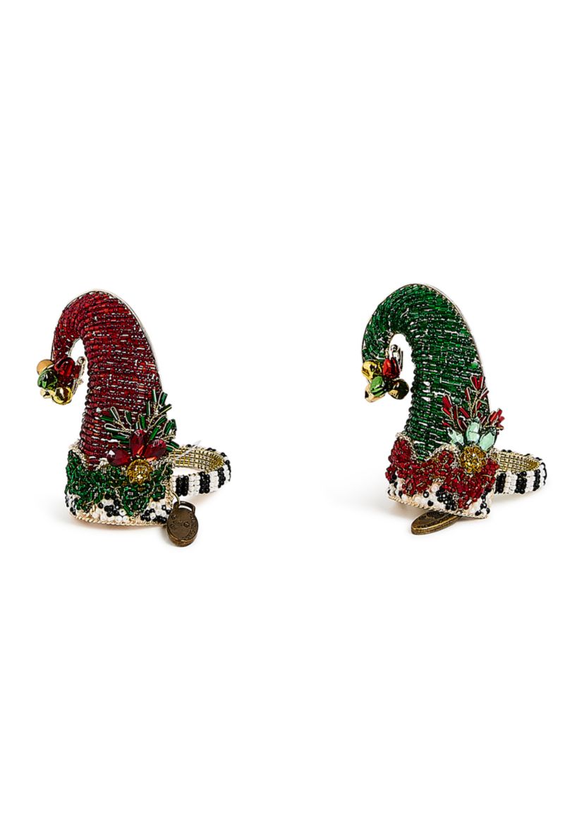 Elf Hat Napkin Rings Set of 4