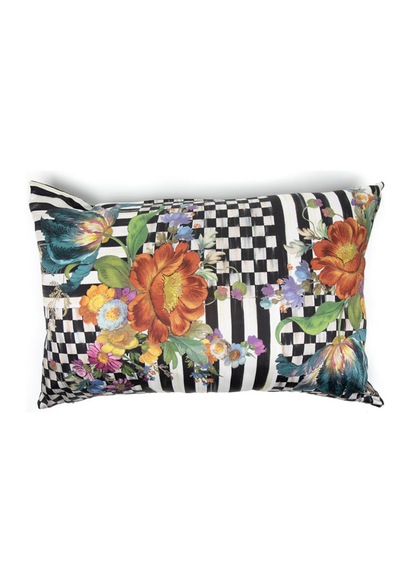 Courtly Flower Market Lumbar Pillow