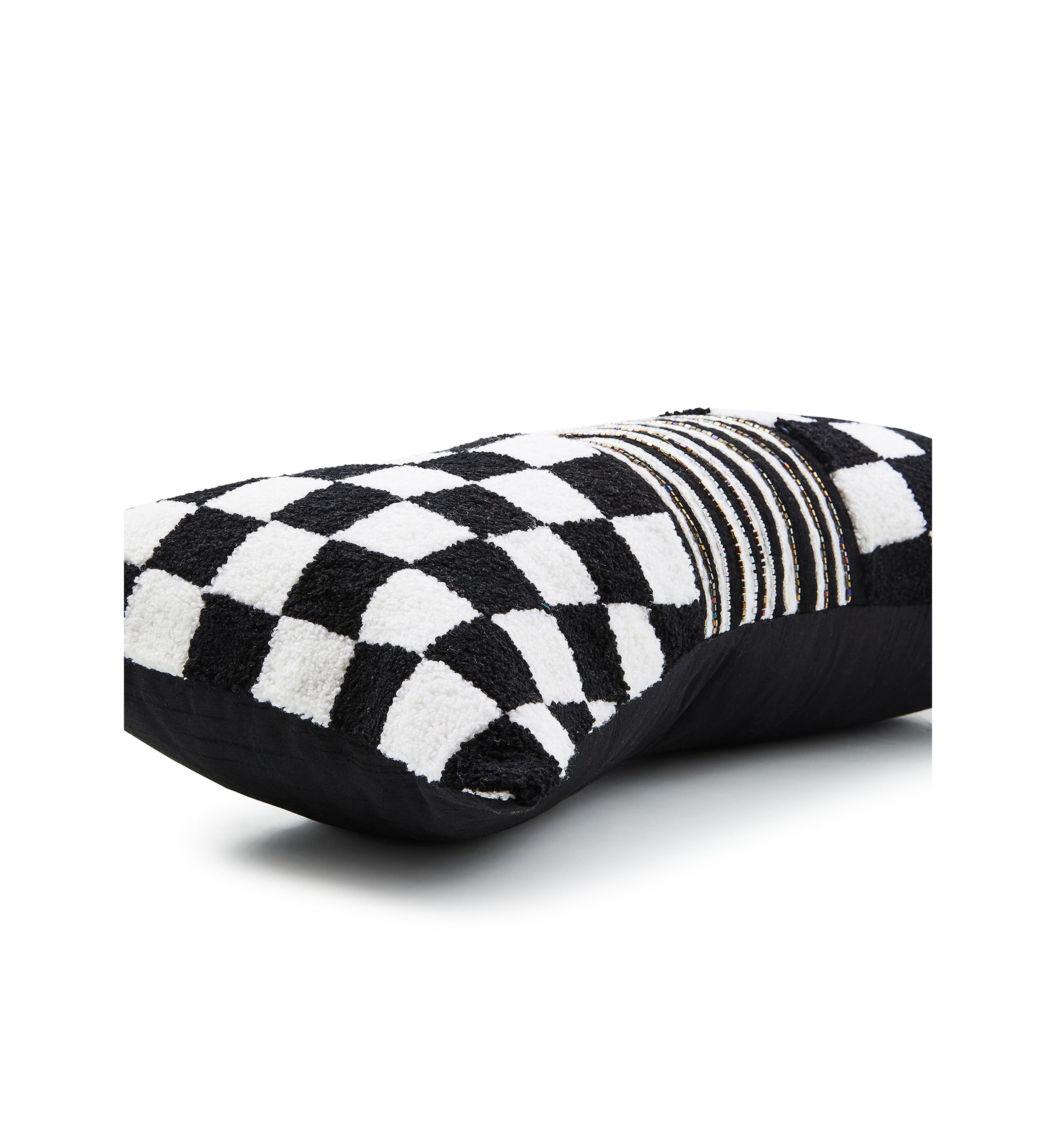 Check Bow Throw Pillow