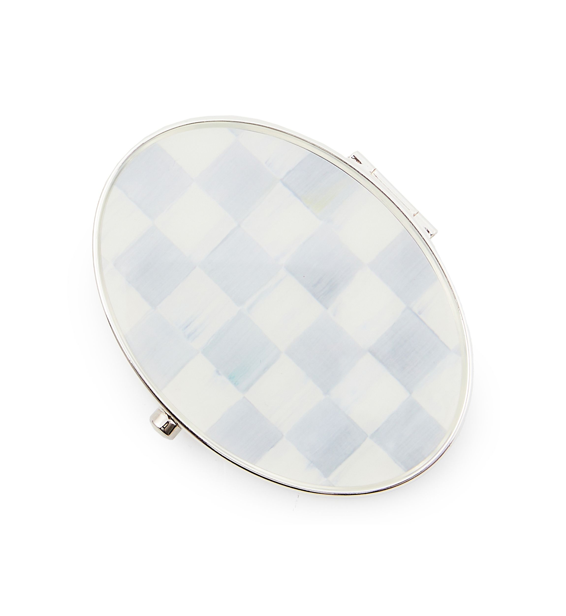 Sterling Check® Silver Plated Compact Mirror