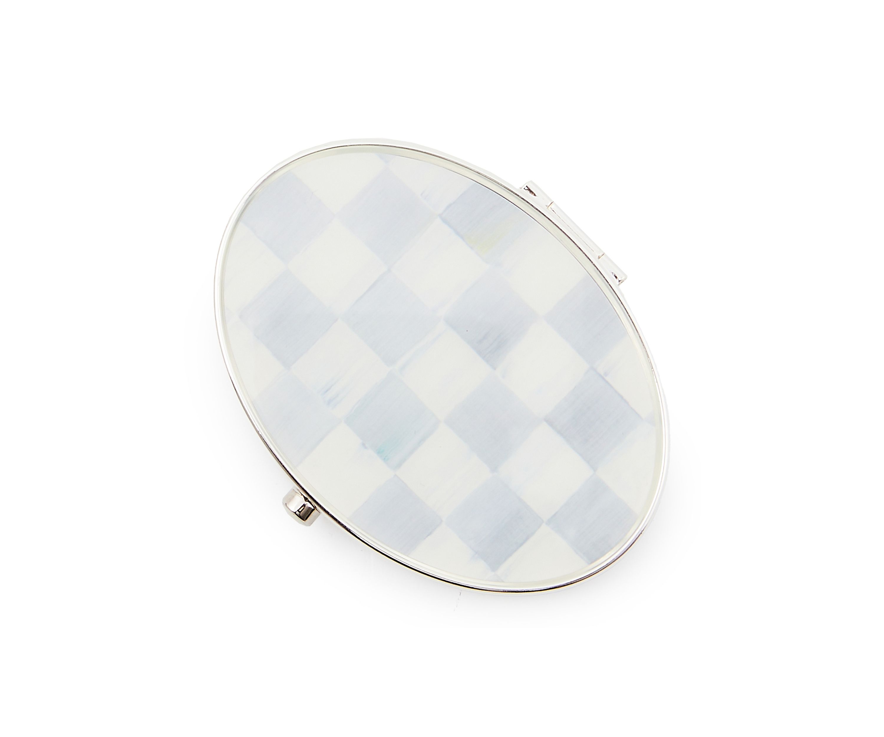 Sterling Check® Silver Plated Compact Mirror