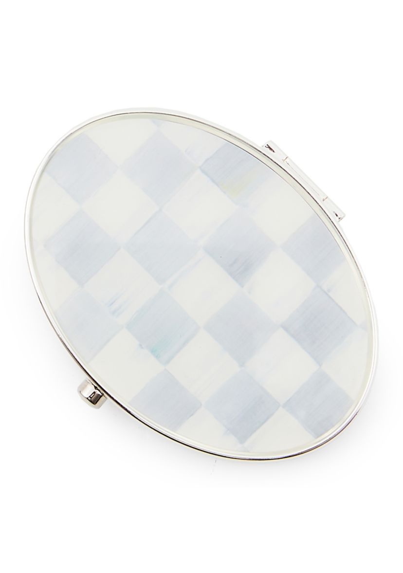 Sterling Check® Silver Plated Compact Mirror