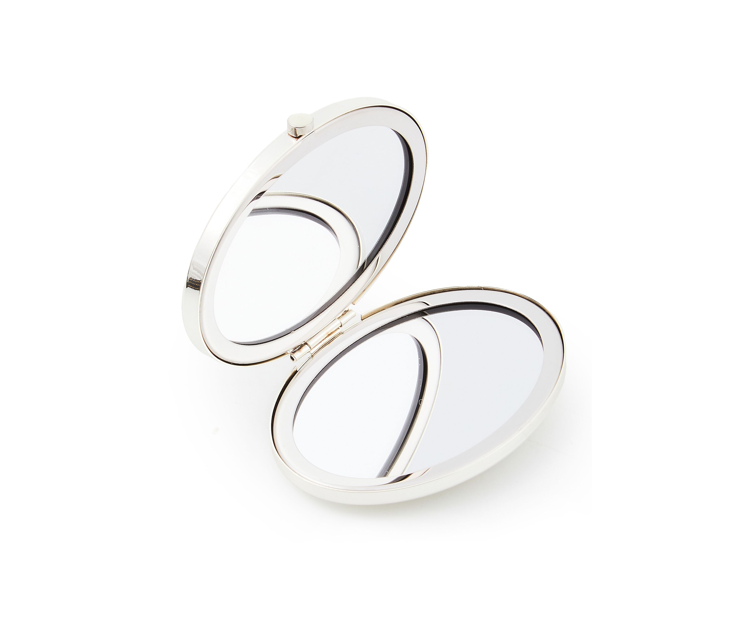 Sterling Check® Silver Plated Compact Mirror