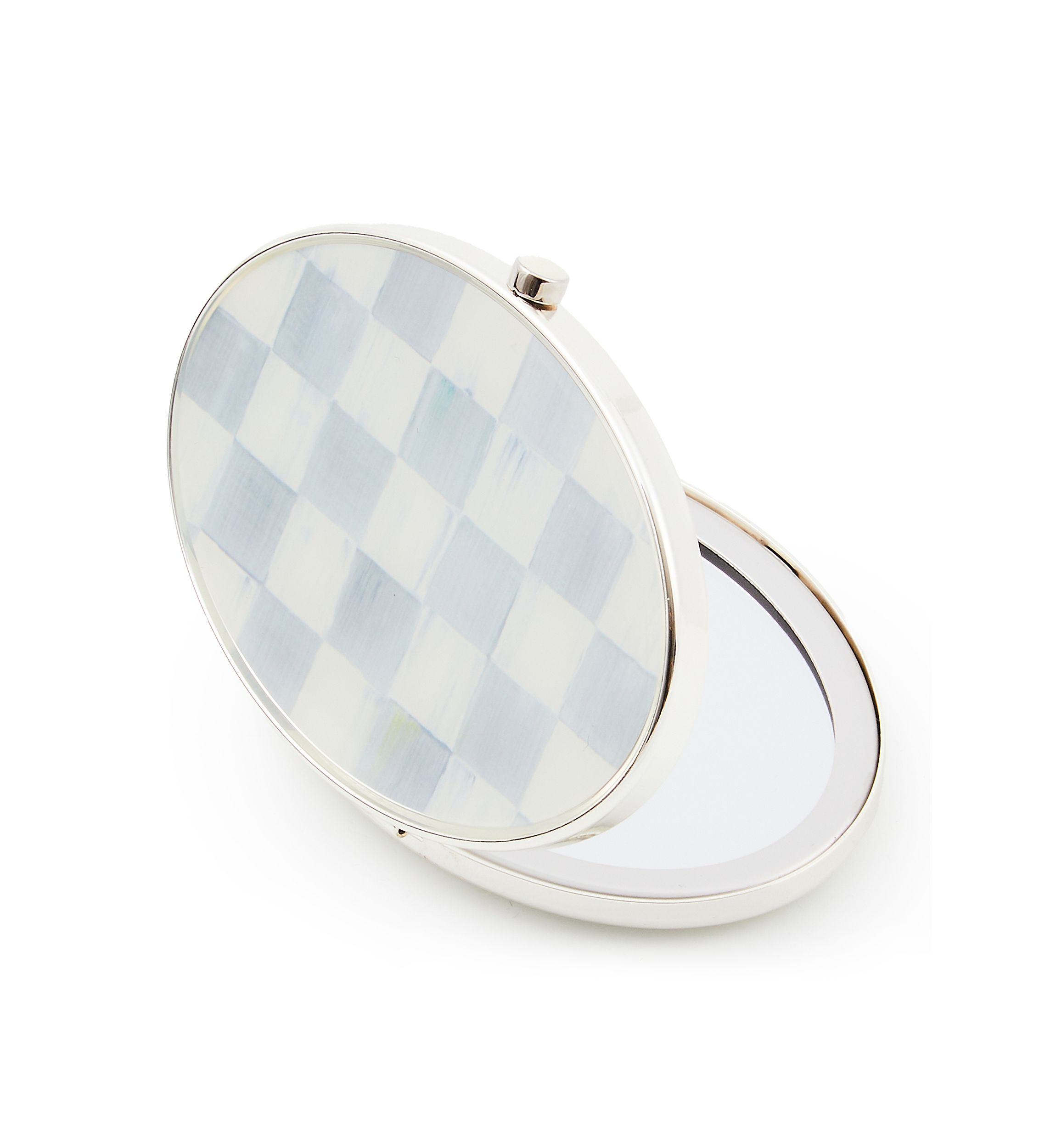 Sterling Check® Silver Plated Compact Mirror