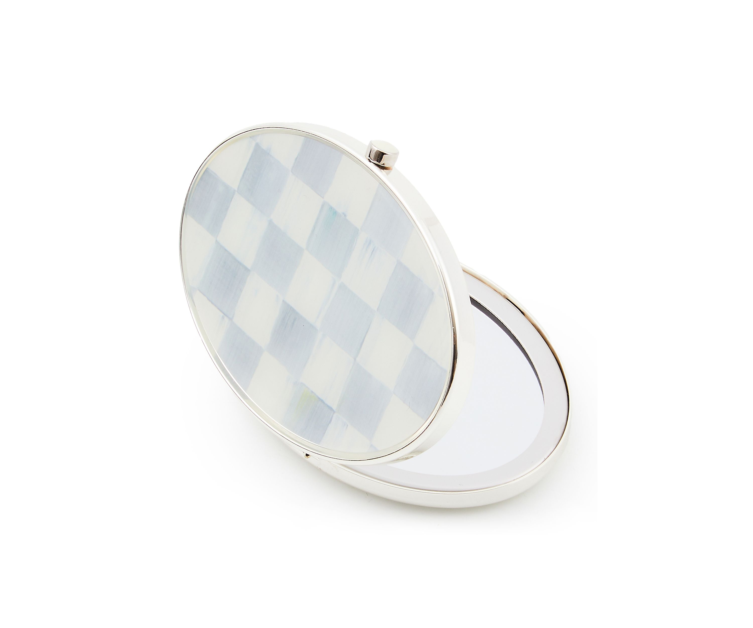 Sterling Check® Silver Plated Compact Mirror