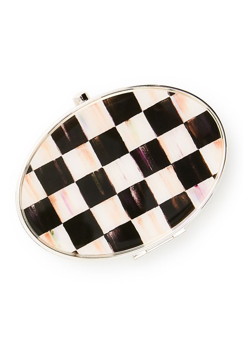 Courtly Check® Silver Plated Compact Mirror