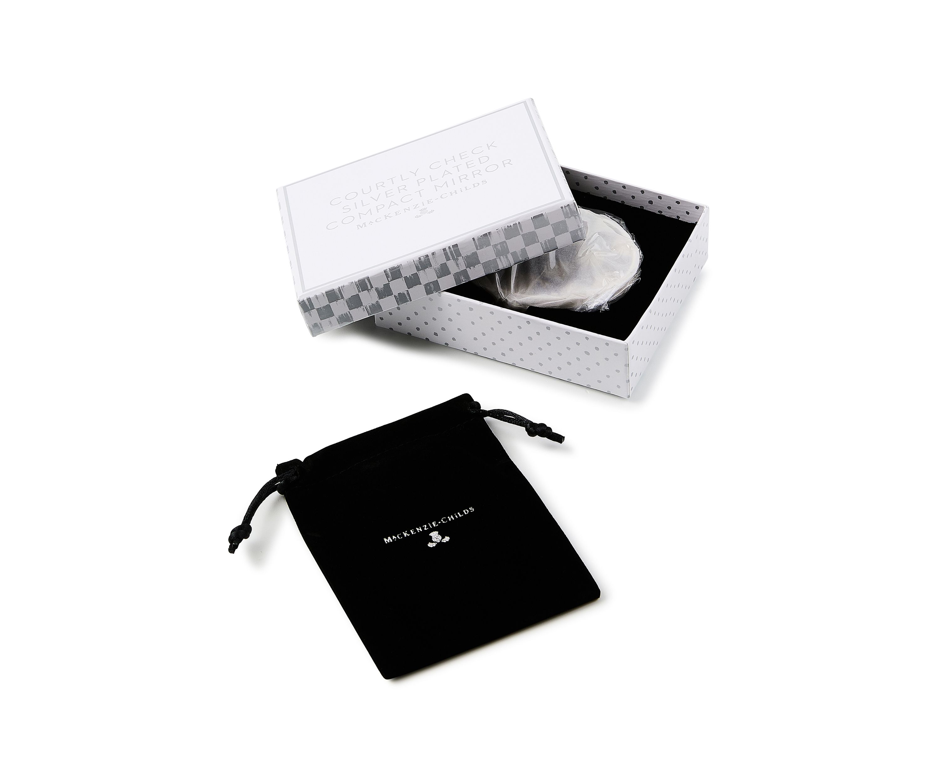 Courtly Check® Silver Plated Compact Mirror