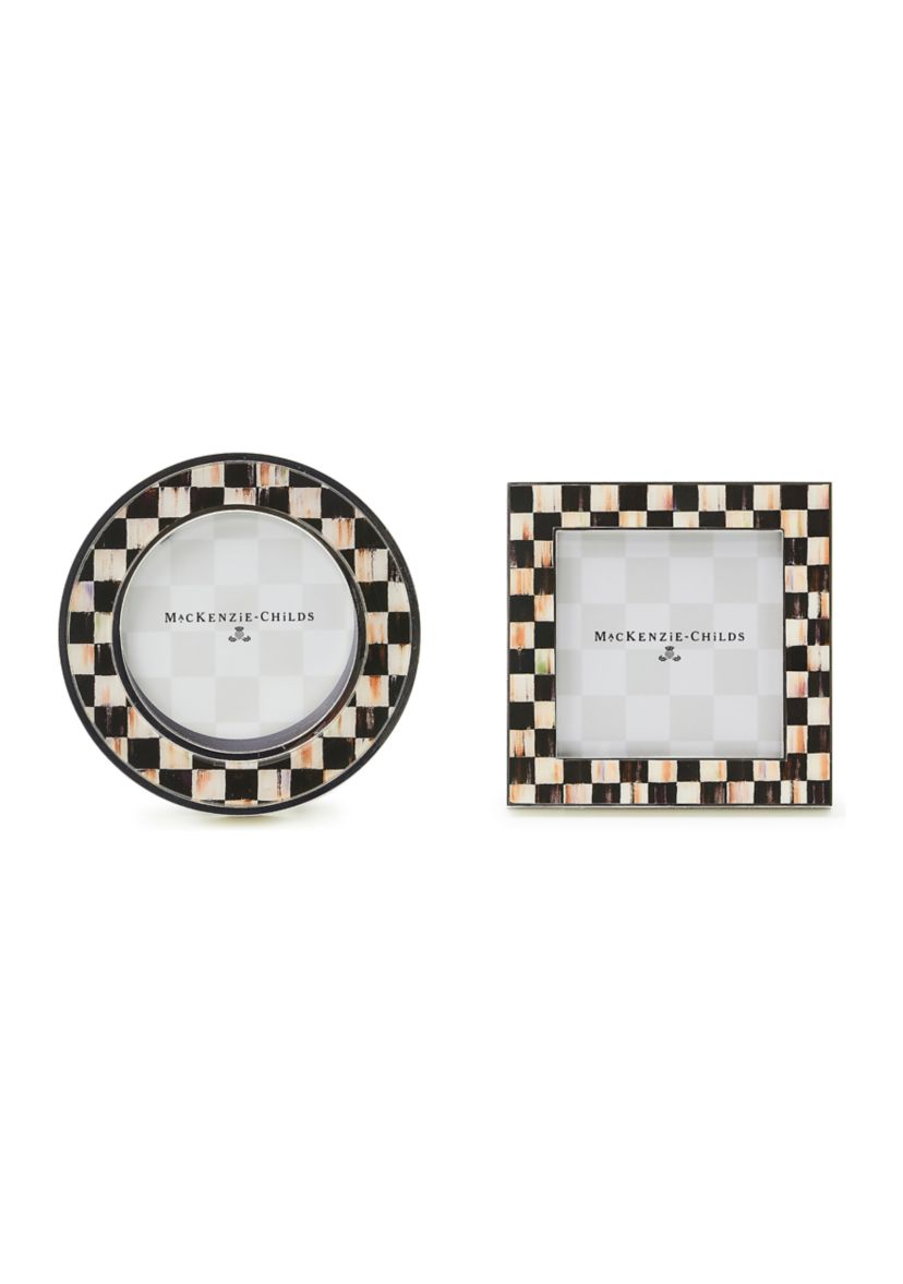 Check Silver Plated Frames Set of 2