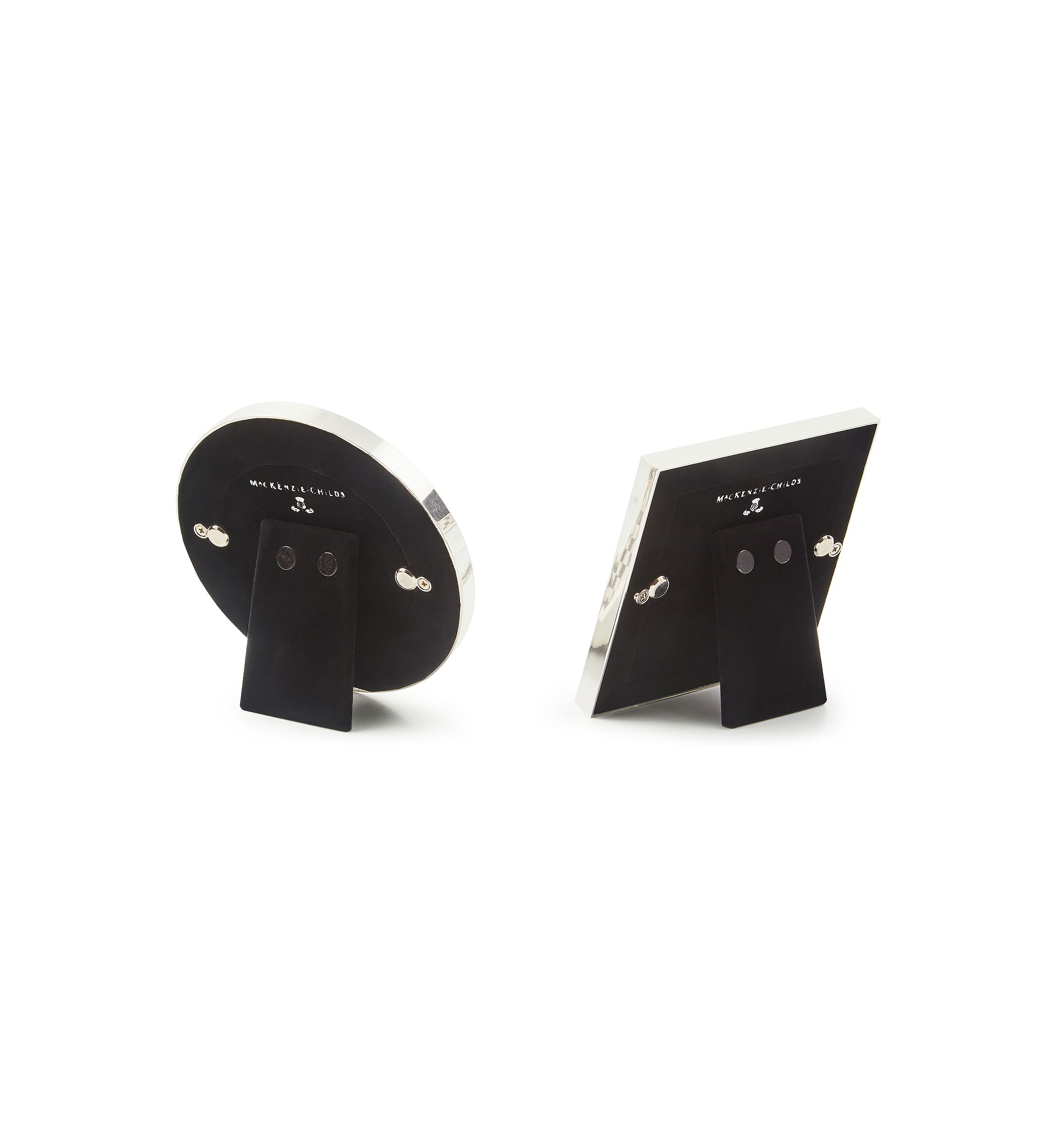 Check Silver Plated Frames Set of 2