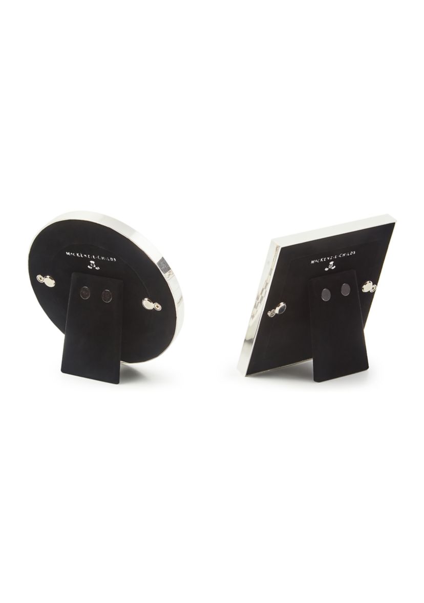 Check Silver Plated Frames Set of 2