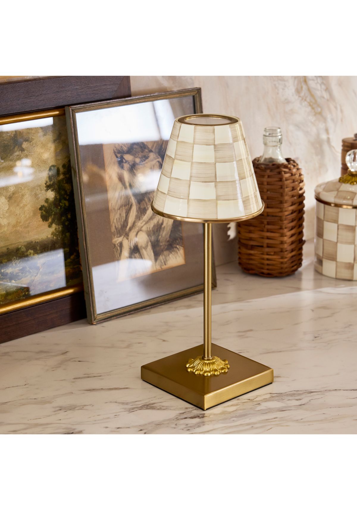 Check LED Rechargeable Cafe Table Lamp