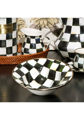 Courtly Check Enamel Breakfast Bowl