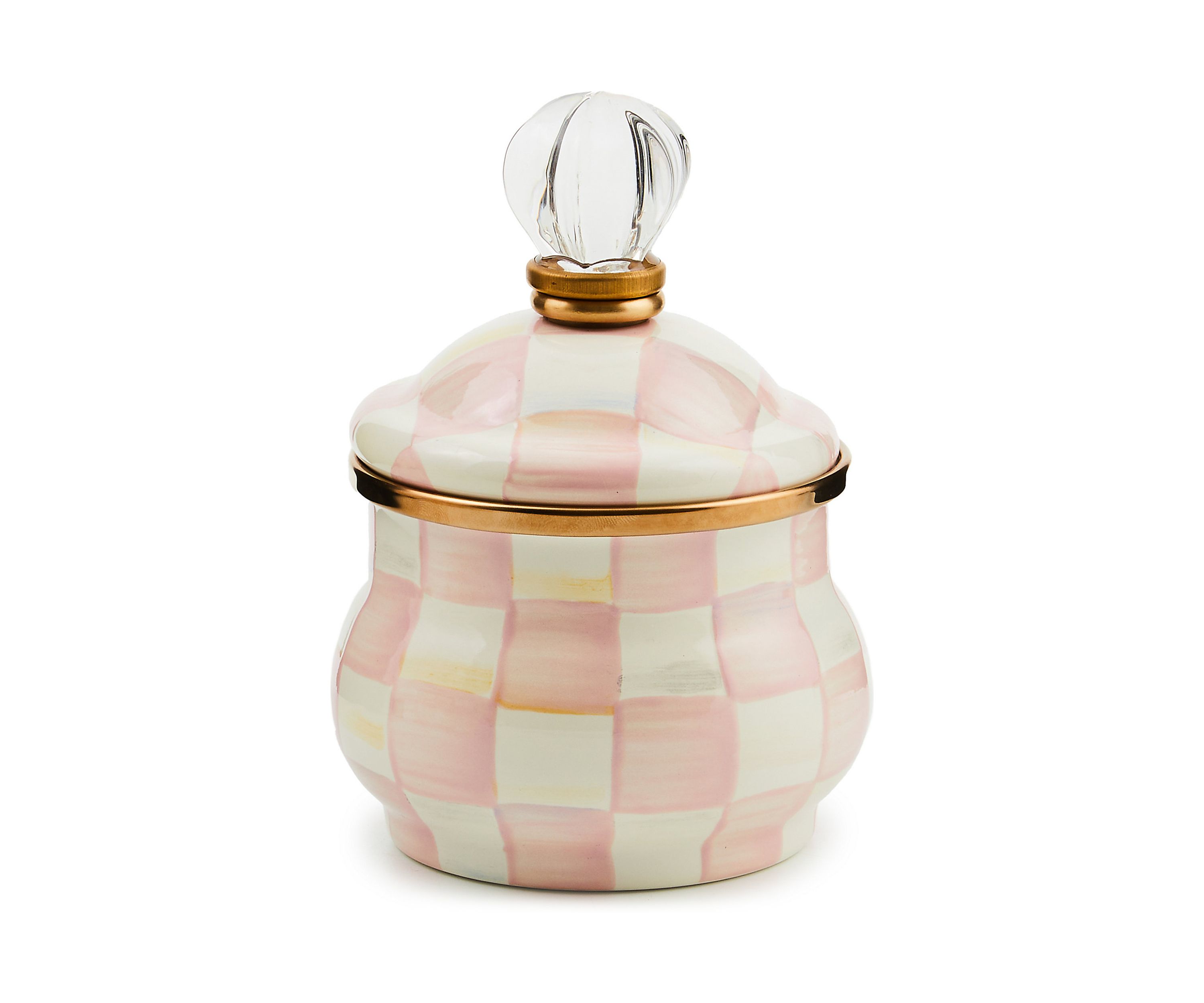  Enamel Lidded Sugar Bowl