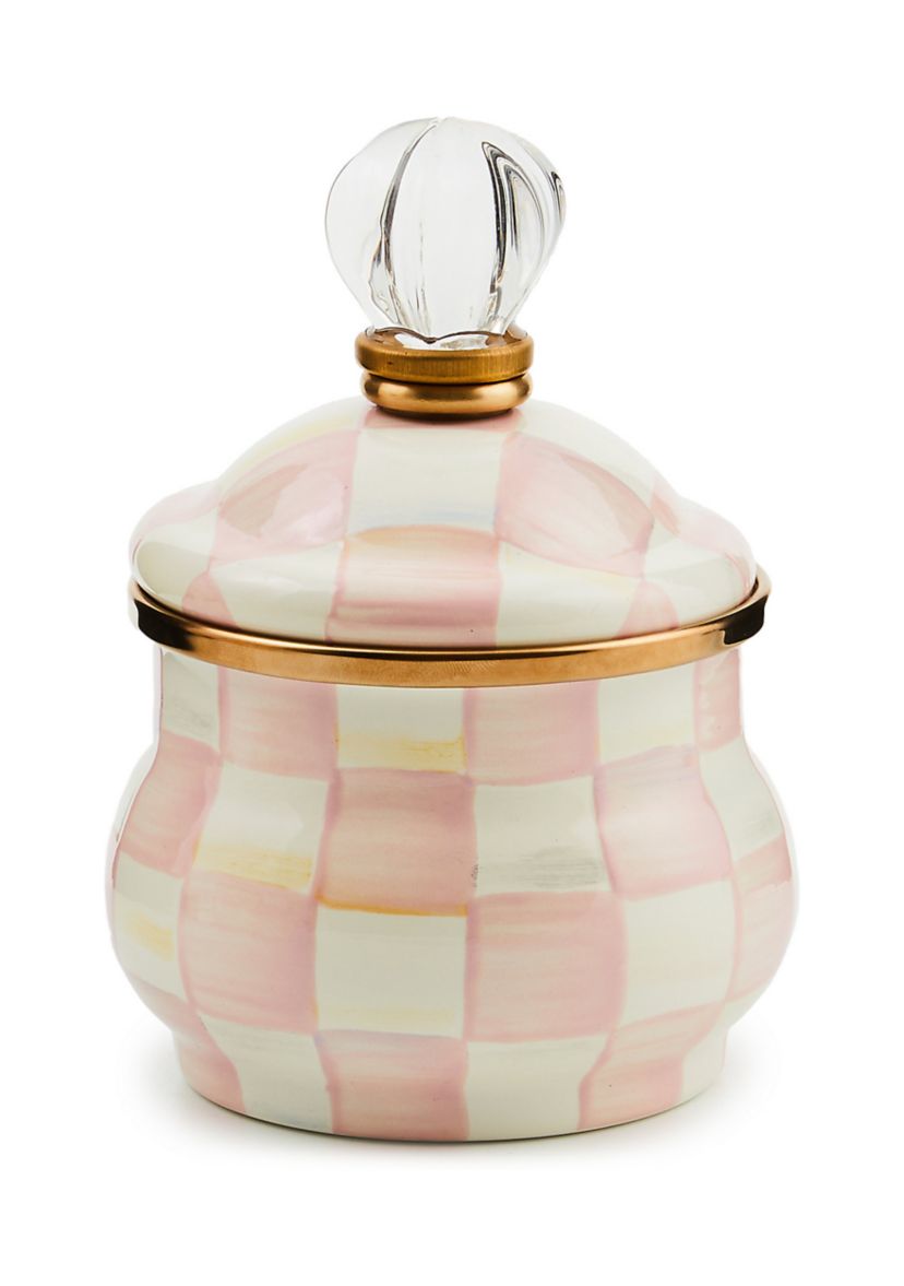  Enamel Lidded Sugar Bowl