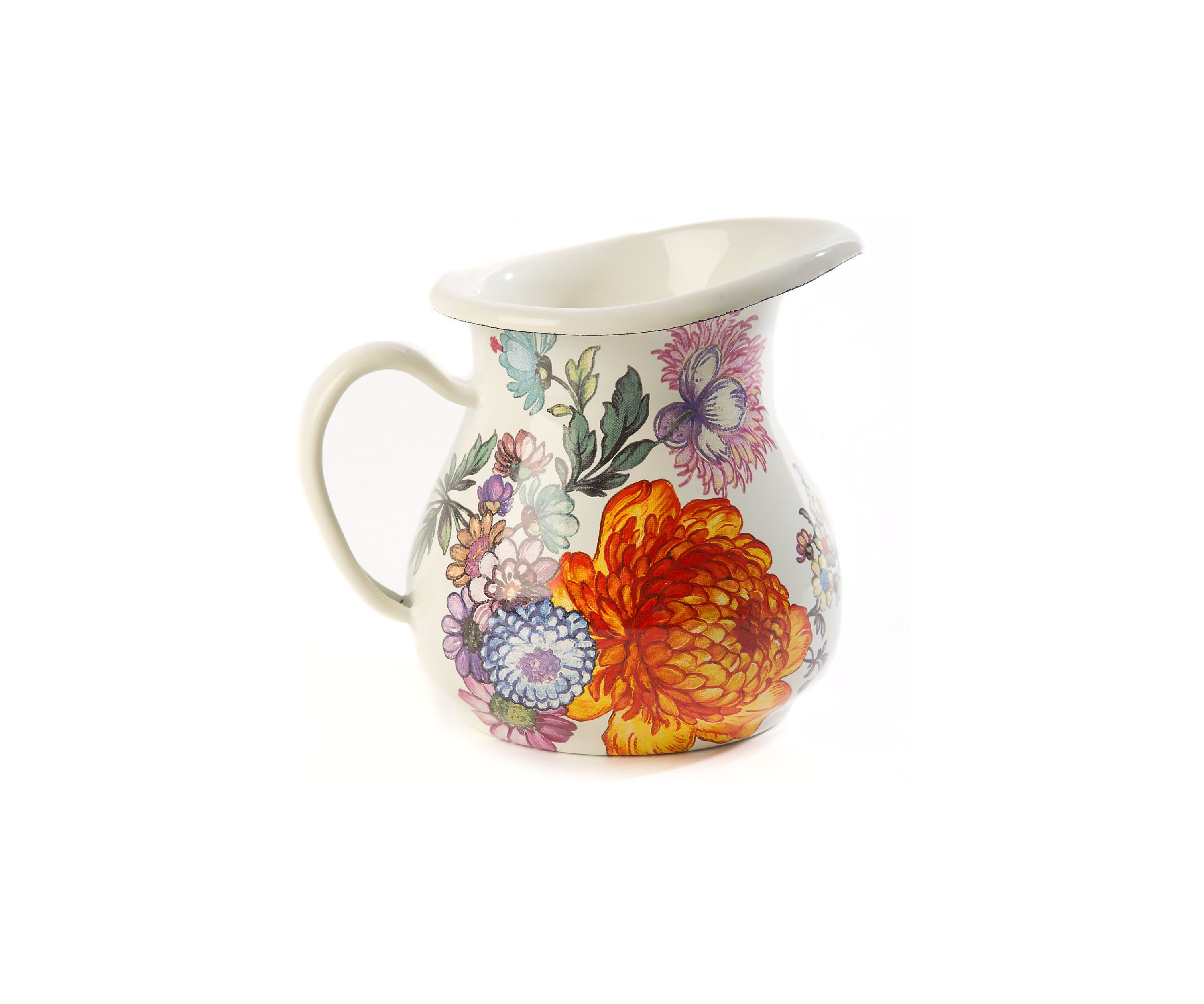 Flower Market Creamer - White