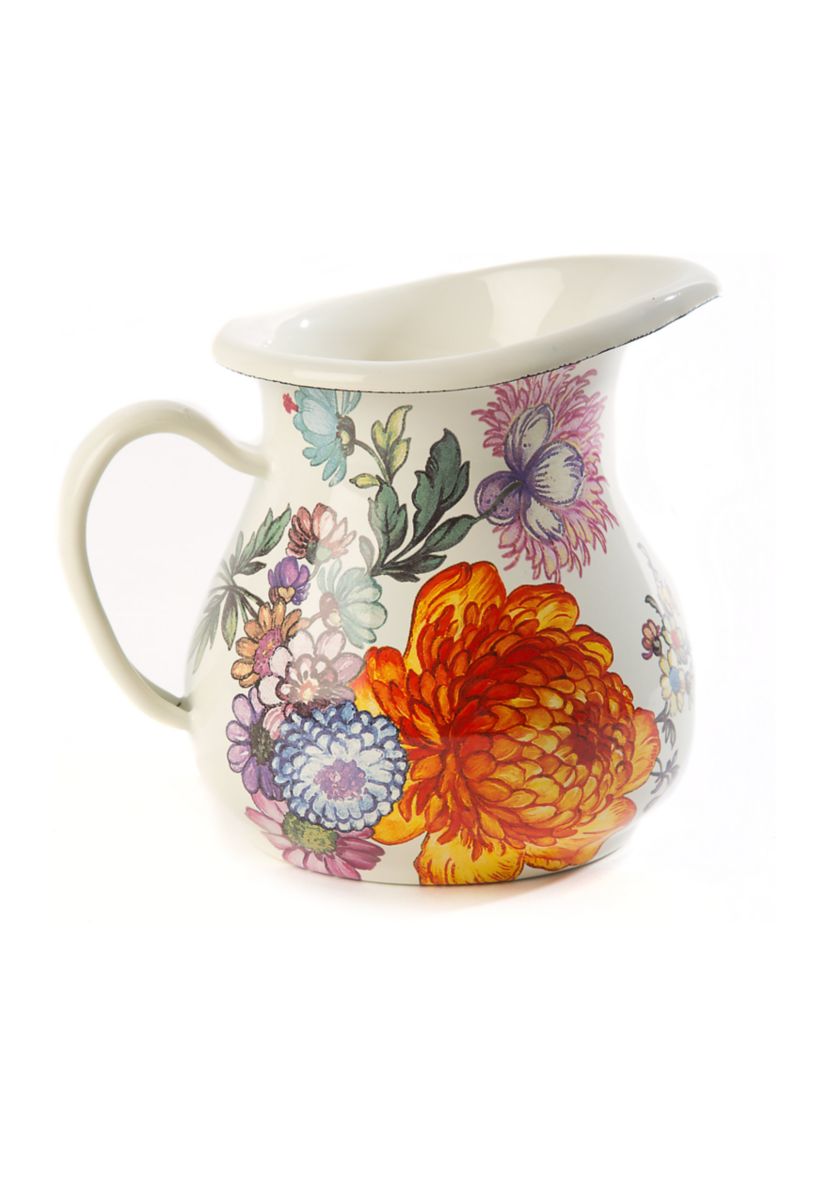 Flower Market Creamer - White