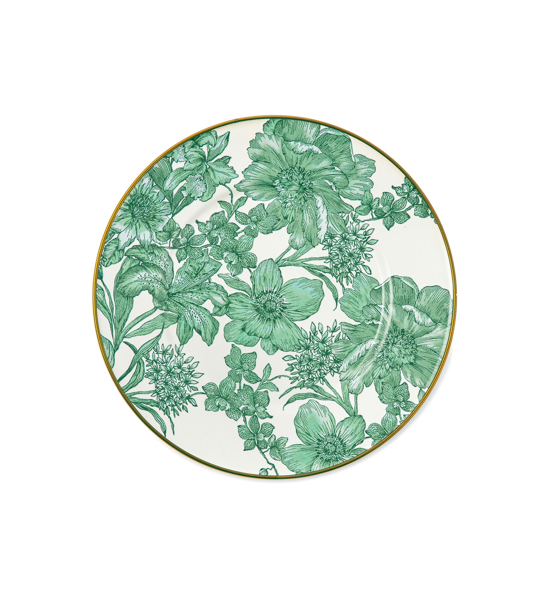 English Garden Enamel Salad/Dessert Plate