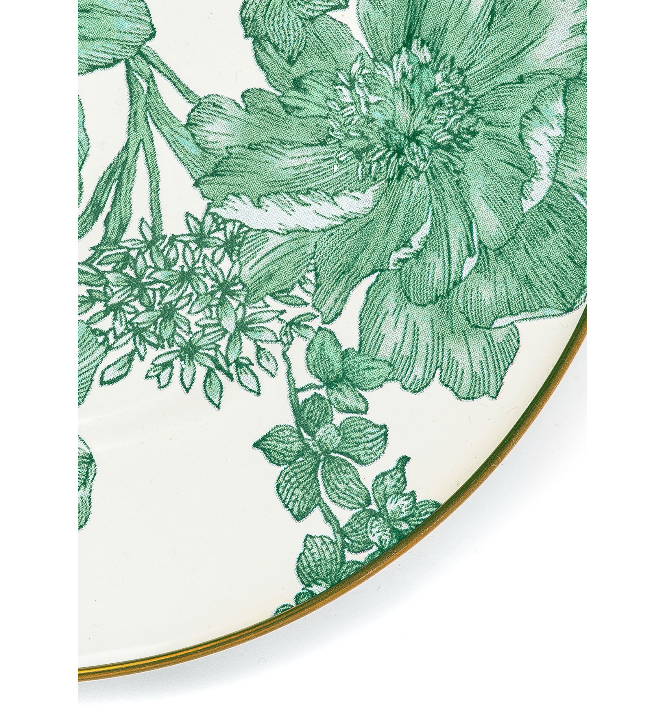 English Garden Enamel Salad/Dessert Plate
