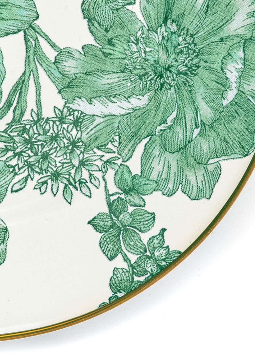 English Garden Enamel Salad/Dessert Plate