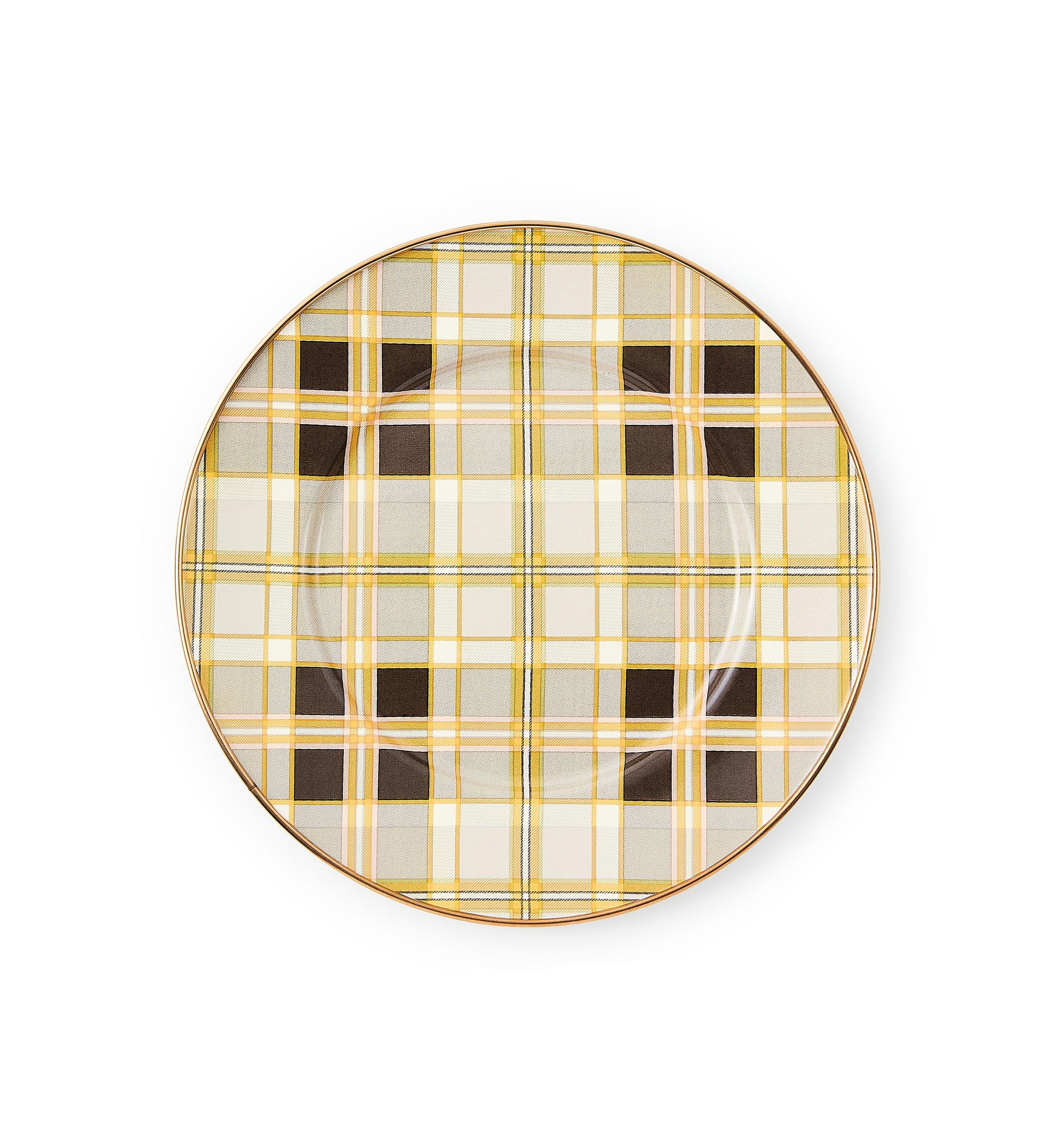 Tartan Mocha Salad Plate