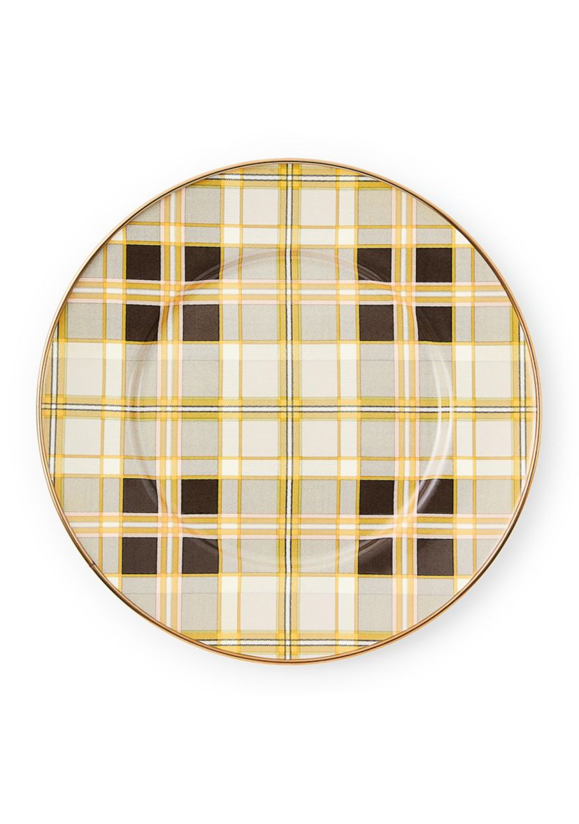 Tartan Mocha Salad Plate