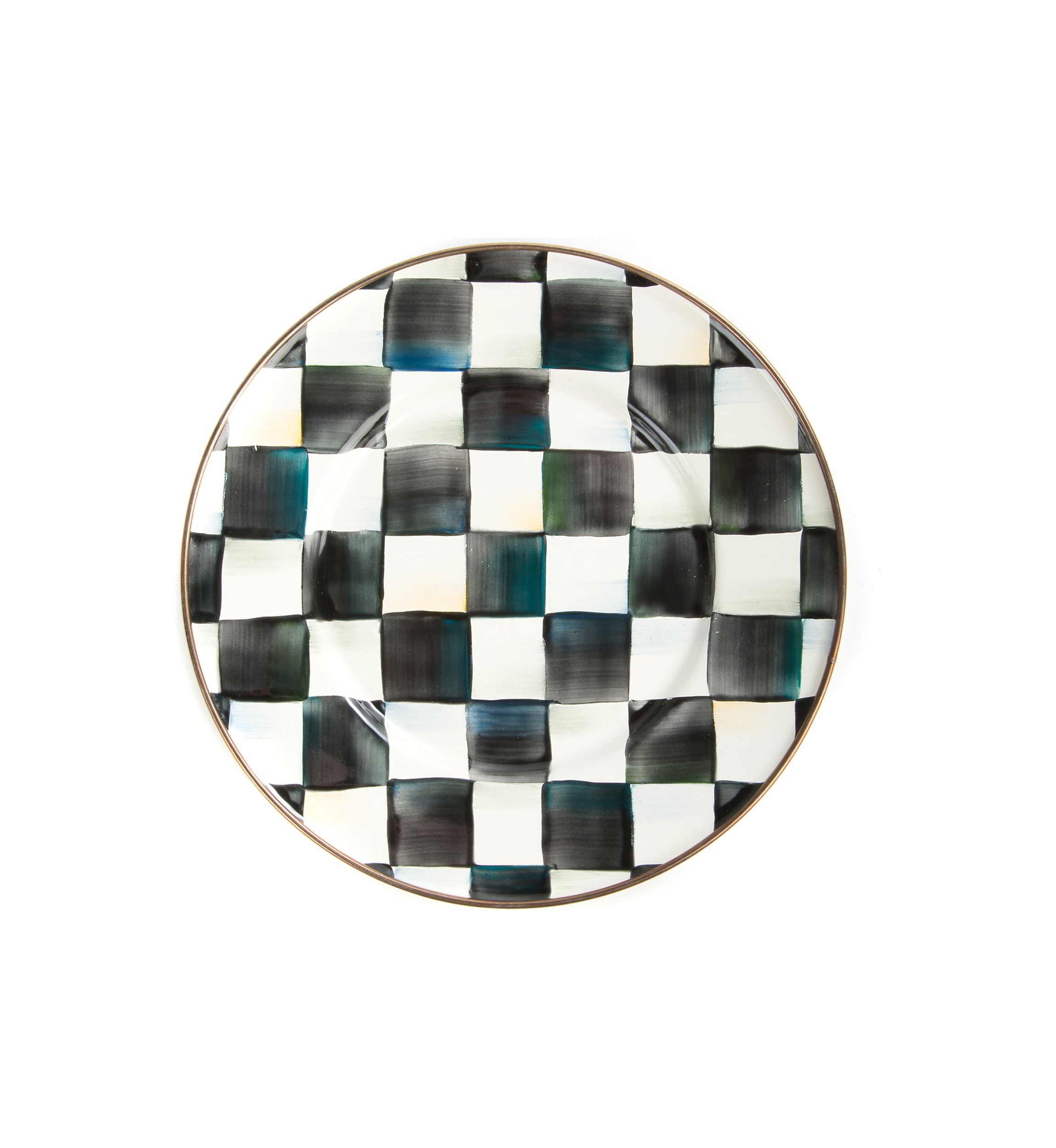 Courtly Check Enamel Salad/ Dessert Plate