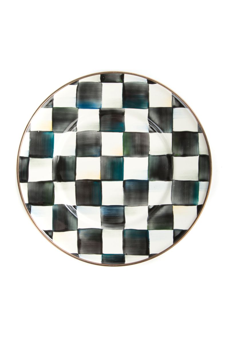 Courtly Check Enamel Salad/ Dessert Plate