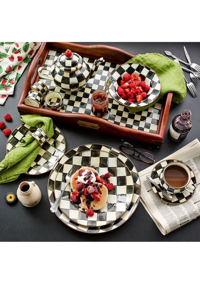 Courtly Check Enamel Salad/ Dessert Plate