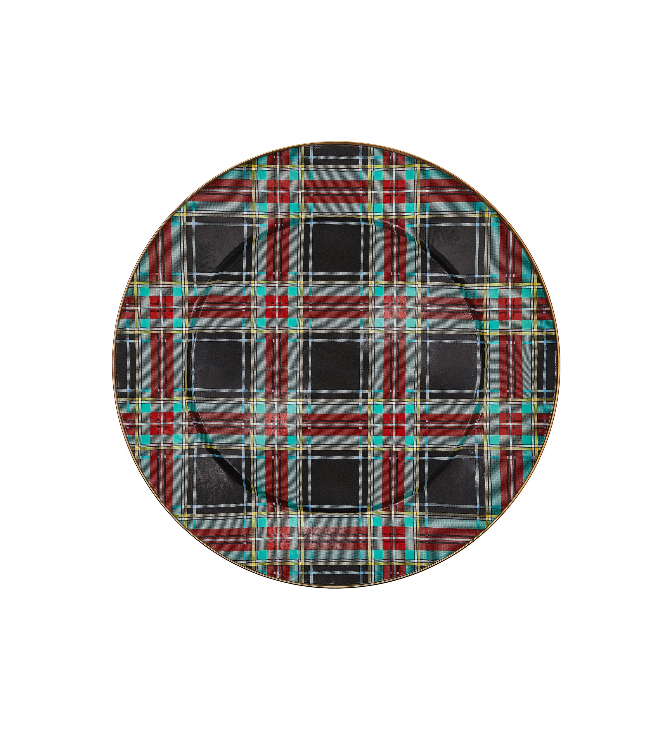 Tartan Black Serving Platter