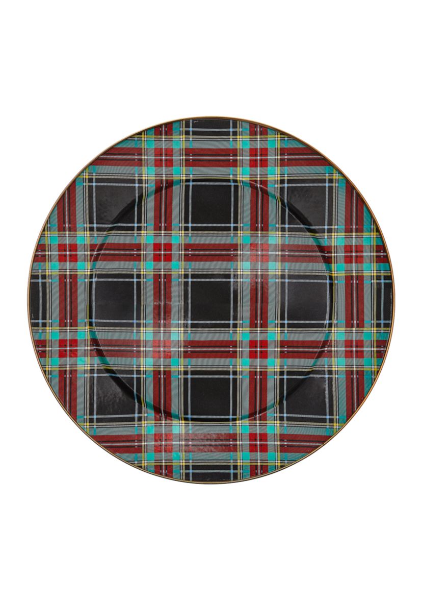 Tartan Black Serving Platter