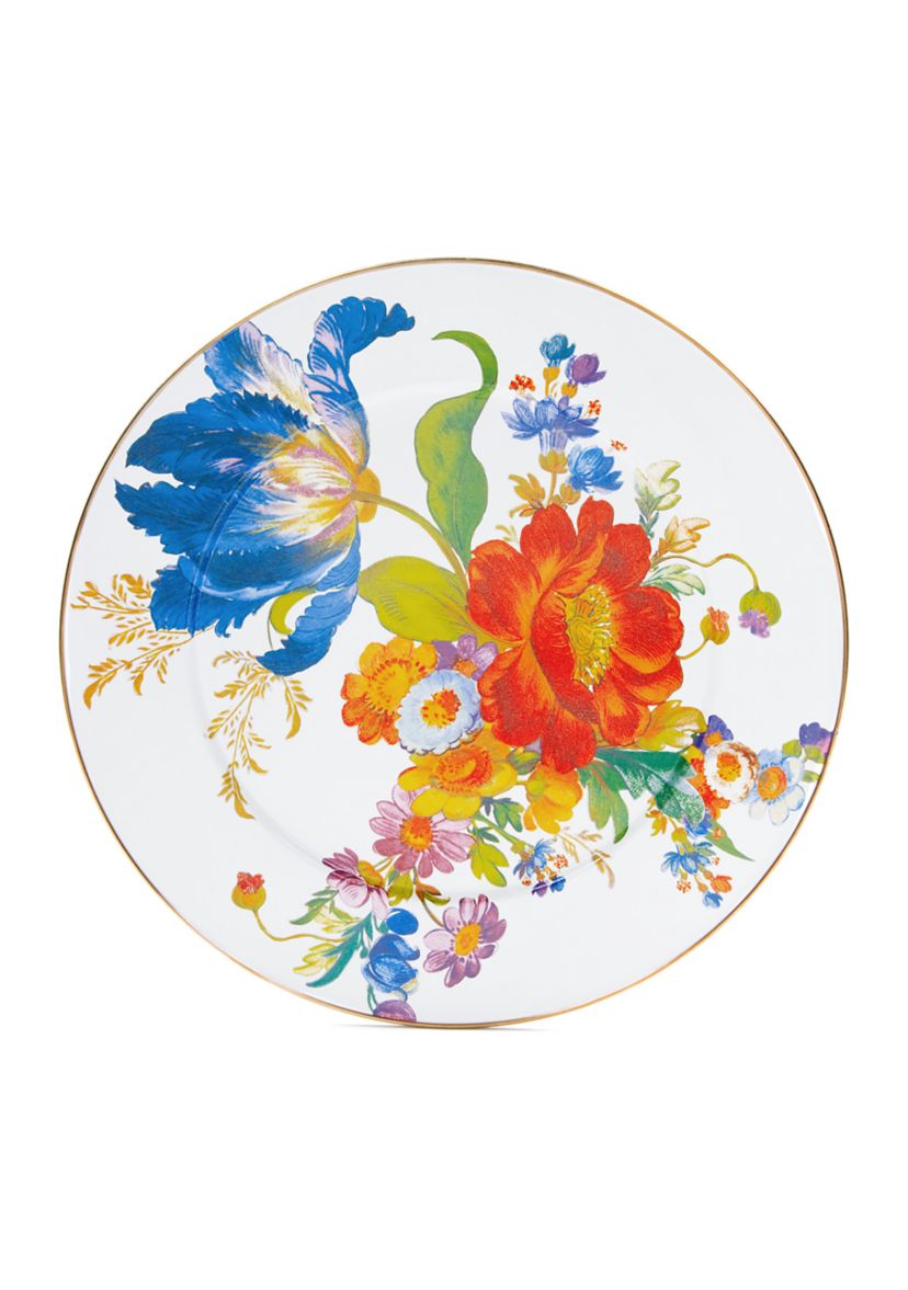 Flower Market Serving Platter- White