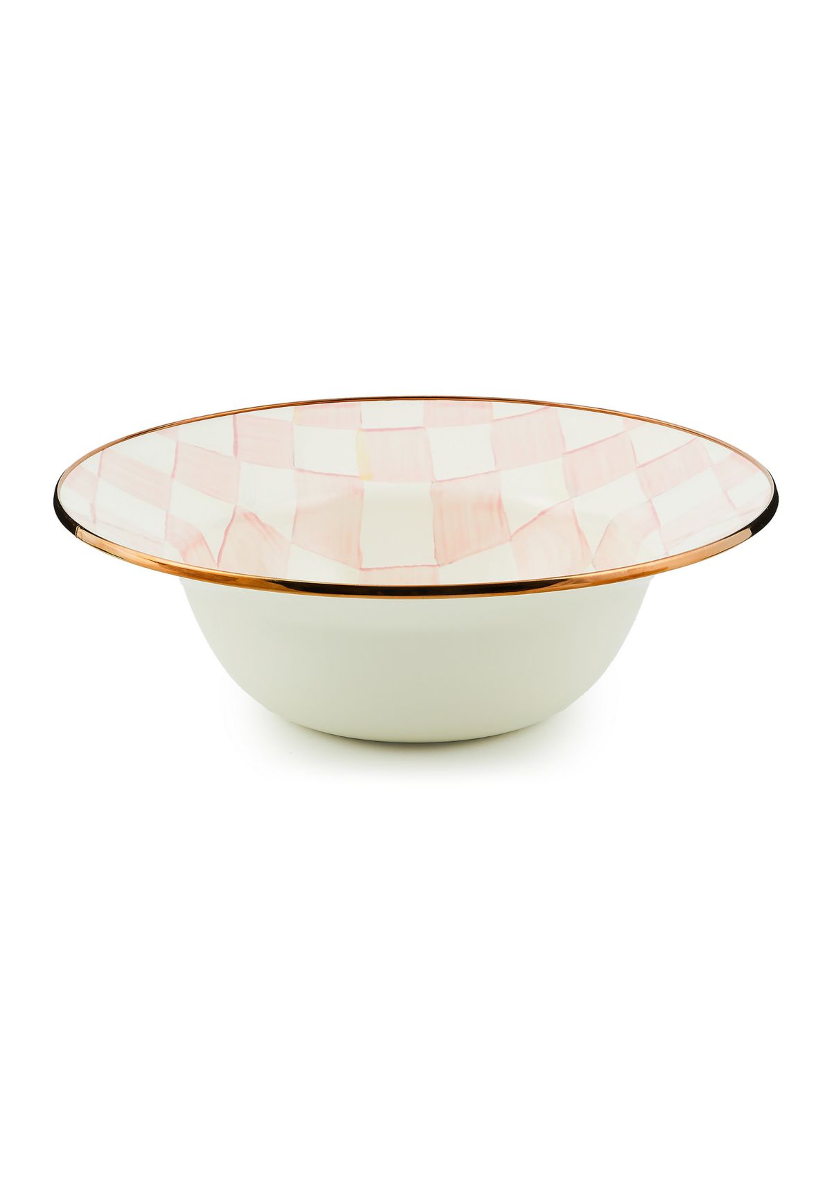 Rosy Check Serving Bowl